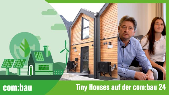 Video Tiny Houses auf der com:bau 2024 © 